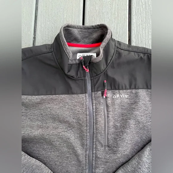 Orvis Jacket Mens XL Full Zip Fleece Classic Collection Outdoor Pockets - Picture 2 of 9